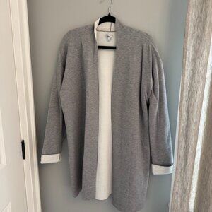 Reitmans Long Fine-Knit Cardigan - Grey - Size L